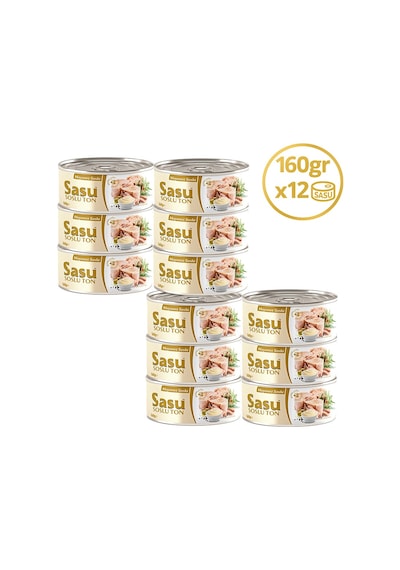 Sasu Mayonez Soslu Ton Balığı İri Parça 12 x 160 G
