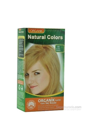 Natural Colors Organic Saç Boyası 9D Altın Sarısı