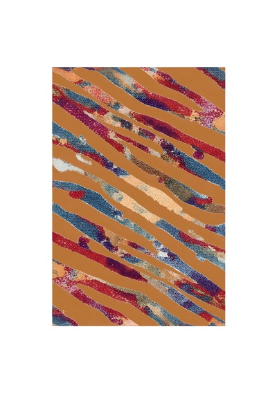 Kartela Halı Aira Halı Kaymaz Taban Makinede Yıkanabilir Halı Bakır - 60 X 90 Cm