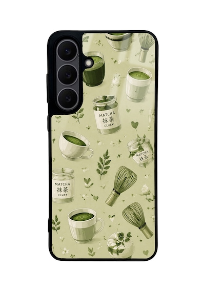 Samsung Uyumlu  S25 Fe Matcha Serenity Tasarımlı Glossy Telefon Kılıfı Fıstık Yeşili