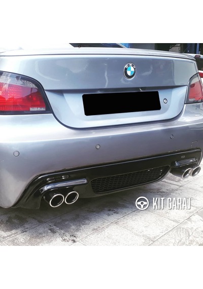Bmw E60 2003-2009 Rieger M5 Parlak Siyah Difüzör Plastik Boyalı