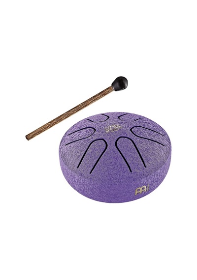 Sonic Energy Cep Boyutunda Dil Tamburu, A-dur 6 Ton, Tokmak Dahil, Meditasyon Ve Yoga Için Davul Mor