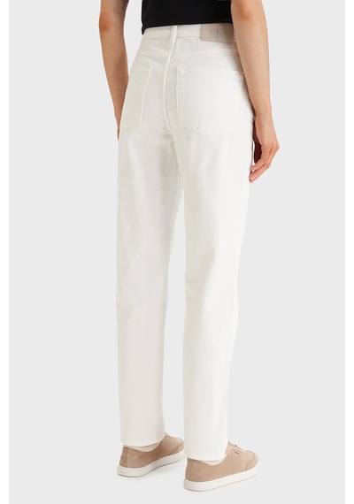 Calvin Klein Bayan Kot Pantolon Lv047f703g Asn Beyaz