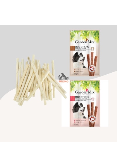 Köpekler İçin Ödül Seti15 100lü Burgu Çubuk + 3lü Dana Ve 3lü Kuzu Stick