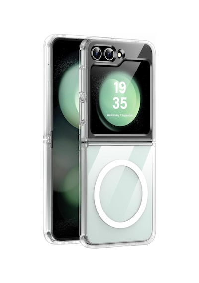 Samsung Uyumlu Z Flip 5 Şeffaf Magsafe Kılıf Mtl Safe