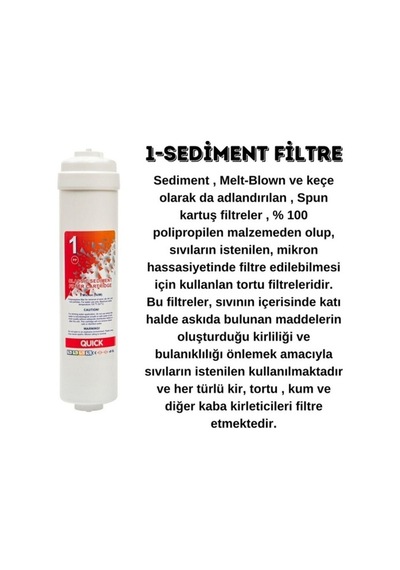 Aura Cebilon Silver Su Arıtma Cihazı Uyumlu 5li Filtre Set Diğer