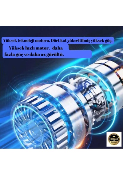 Lada Volga Usb İle Uyumlu Kablosuz Emiş Ve Üflemeli Şarjlı Oto El Süpürgesi Siyah Diğer