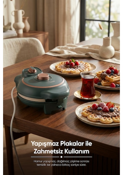 Fressi FR-TM59 1000 W Tost Ve Waffle Makinesi