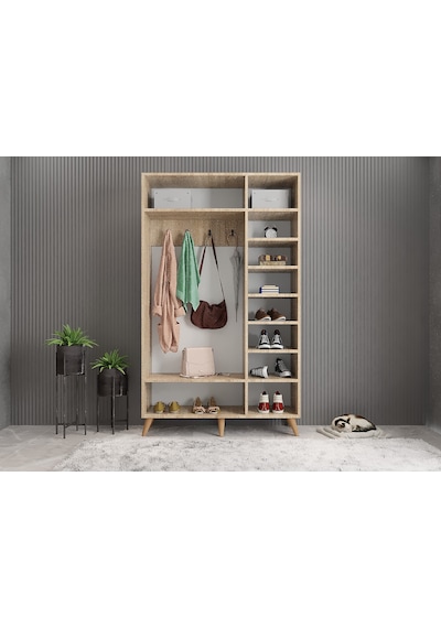Açelya Portmanto Ayakkabılık Meşe - M4 120cm Meşe