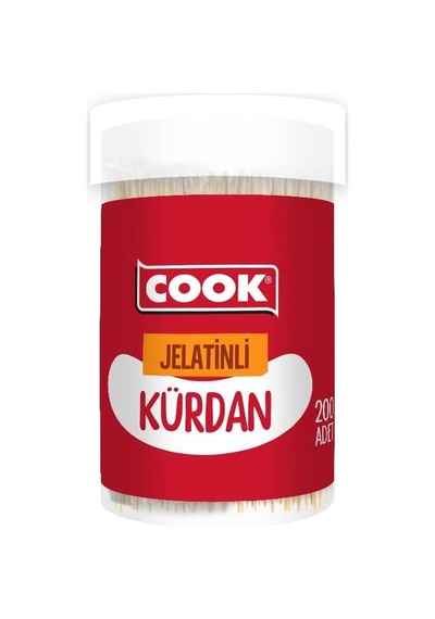 Cook Bambu Kürdan, Jelatinli, 200 Adet
