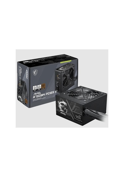 Msı Mag A750bn Pcıe5 Iı 120mm Fan 80+ Bronze Psu