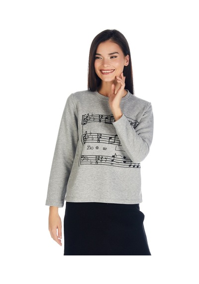 Crystal Taş Baskılı Sweatshirt 001