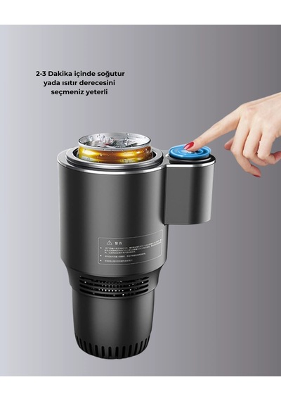 Araç İçi Isıtıcı Soğutucu Bardaklık 60 C Isıtma 4 C Soğutma Çok Renkli