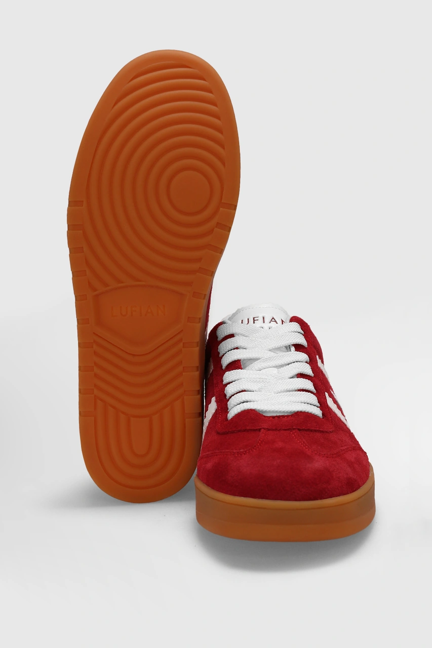 Lufian 111230262 Nelson Sneaker Erkek Deri Ayakkabı Kırmızı