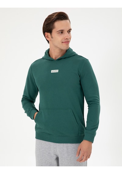 U.s. Polo Assn. Erkek Koyu Yeşil Sweatshirt 50293359-vr079 Koyu Yeşil