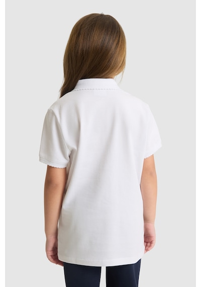 U.s. Polo Assn. Kız Çocuk Beyaz Tişört Basic 50328218-vr013
