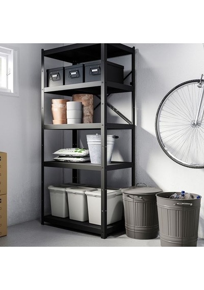 Ikea Knodd Çöp Kutusu, Gri, 40 Lt, Kapaklı