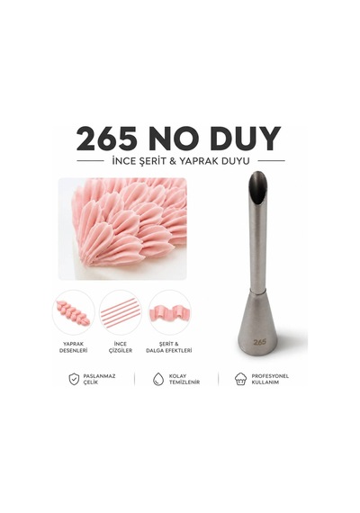 Krema Duyu Ve Pasta Süsleme Ucu + 2 Adet Şanti Torbası No: 265 Diğer