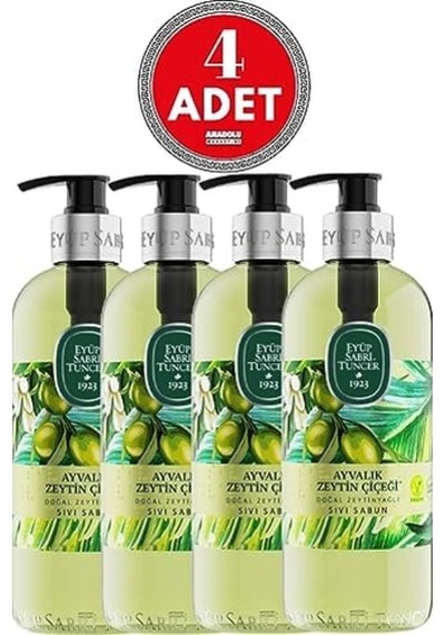 Ayvalık Zeytin Çiçeği Sıvı Sabun 500 Ml X 4 Adet