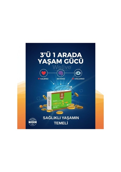 Omega 3 Balık Yağı 90 Yumuşak Kapsül
