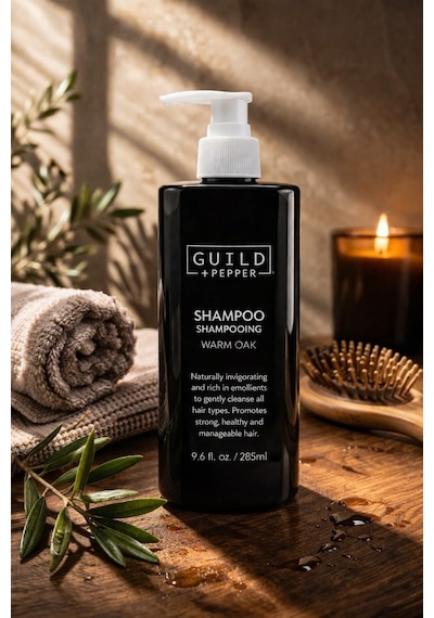 Guild + Pepper Warm Oak Şampuan 285 Ml Tüm Saç Tipleri İçin Nemlendirici & Güçlendirici Bakım Tüm Saçlar