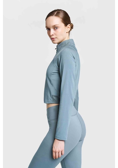 Lescon Kadın Antrenman Yarım Fermuarlı Sweatshirt 26b-2059 Yeşil