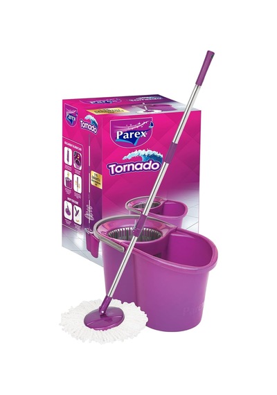 Parex Tornado Otomatik Temizlik Seti Ve 3'lü Yedek Mop Paketi