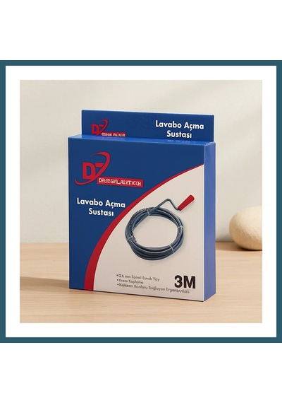 Bezos 3 M Spiral Esnek Yay Lavabo Ve Gider Boru Açıcı Ob