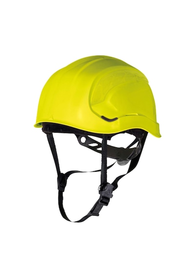 Deltaplus Granıte Peak Sarı Baret Yüksekte Çalışma İçin Elektrik Yalıtımlı İnşaat Bareti, Abs, 3 Noktalı Çene Kayışı İle Donatılmış