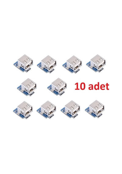 10 Adet Powerbank Devresi -Usb Pil Şarj Modülü , 5V Usb Boost