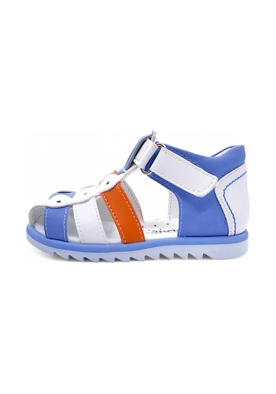 Beebron Ortopedik Erkek Bebek Ve Çocuk Sandaleti Ebgcm2406 Beyaz Mavi Turuncu Beebron Ortopedik Erkek Bebek Ve Çocuk Sandaleti Ebgcm2406 Beyaz Mavi Turuncu