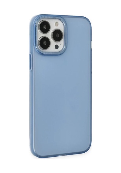 Apple Uyumlu iPhone 14 Pro Max Uyumlu Kılıf Modos Metal Kapak - Mavi