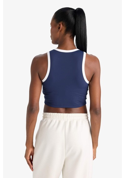 Defacto Defactofit Crop Bisiklet Yaka Sporcu Atlet E7723ax25aunv238 Lacivert