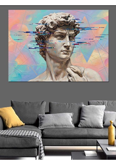 Ahşap Tablo David Heykeli Ve Modern Sanat