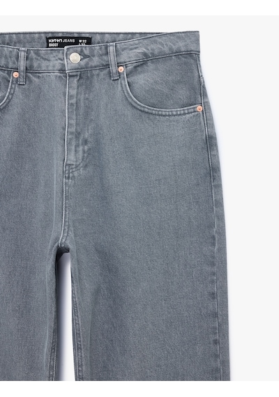 Koton Pamuklu Bol Normal Bel Oversize Baggy Jean Pantolon Gri 7wam40137nd Koton Pamuklu Bol Normal Bel Oversize Baggy Jean Pantolon Gri 7wam40137nd