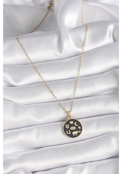 Mey İthalat 316l Çelik Gold Renk Siyah Şans Kolyesi - Özel Seri Meyeb6745cd10396b6171040a3e09 altın