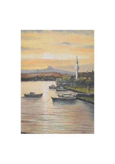 Altın Saatler: Boğaz'da Sessiz Liman 50 x 70 CM