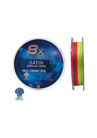 DFT Bojin 8X Satin M.Color İp Misina 0.24 mm 300 m