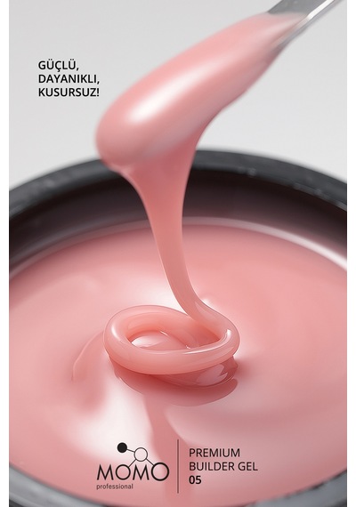Momo Professional Premium Builder Gel Protez Tırnak Jeli No.05 Şeftali 10 gr