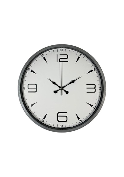 36 Cm Gri Şıklık Duvar Saati Çok Renkli