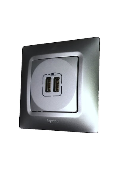 Salbei Alüminyum İkili Usb Şarj Prizi 767294