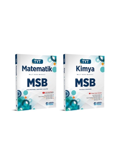 Eğitim Vadisi Tyt Matematik + Kimya Msb Multi Soru Bankası Seti 2 Kitap 2023