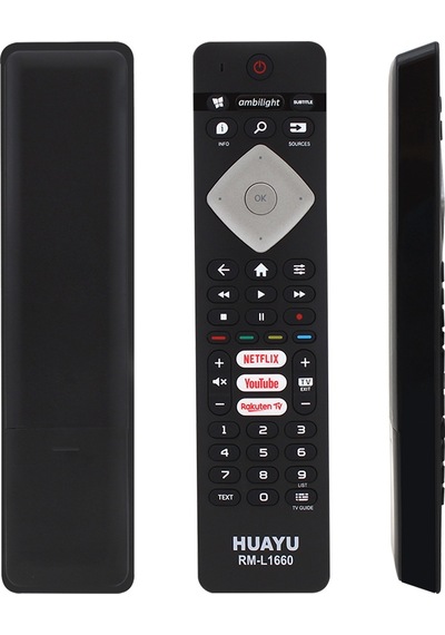 Huayu Philips Uyumlu Rm-l1660 Rc4498 Rc4501 Ykf291-003 Netflix-youtube-rakuten Tv Tuşlu Lcd Led Tv Kumanda Ses Komutsuz