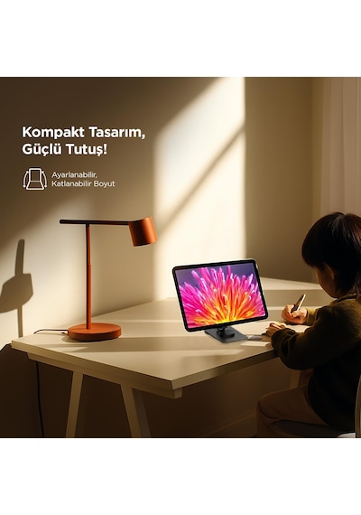 Polosmart Psm141 Telefon Tablet Standı 360 Ayarlanabilir 1000g Taşıma Kapasiteli Siyah