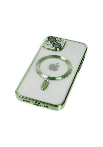 Apple İphone 14 Plus Kılıf Kross Magneticsafe Kapak - Koyu Yeşil Çok Renkli