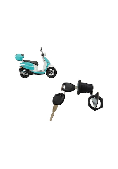Rks Neon 125 Arka Çanta Port Bagaj Kilidi Siyah