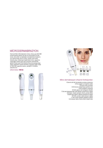 Micro Dermabrazyon Vakumlama Cihazı Portetif