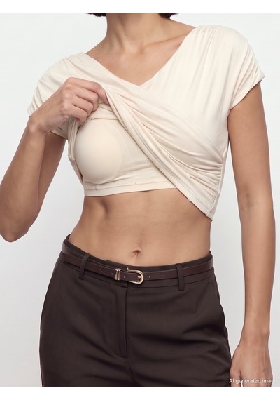 Dilvin 33157 Bra-free Büzgülü Top Taş