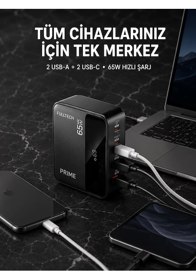 4 Portlu Gan Masaüstü Hızlı Şarj İstasyonu Diğer
