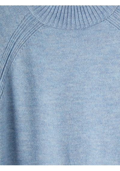 Lcw Modest Mavi Yarım Balıkçı Yaka Oversize Kadın Triko Tunik